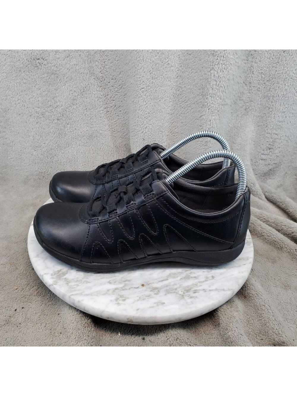 Dansko Shoes Womens EU 37 US 6.5-7 Black Leather Neena Sneakers *Read*